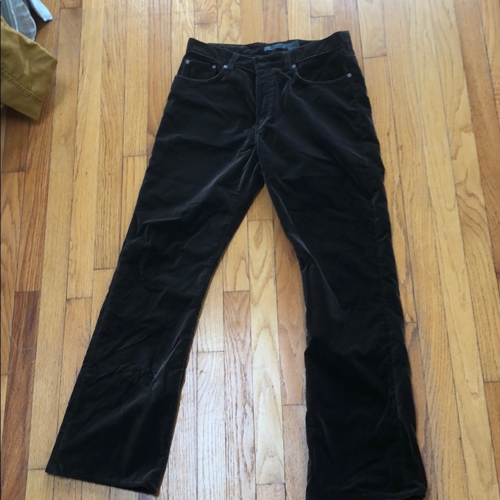 Men’s size 33 dark brown velvet pants